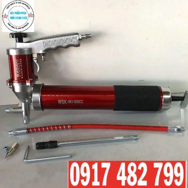 SÚNG BƠM MỠ BÒ DÙNG HƠI Bình đựng mỡ 900cc