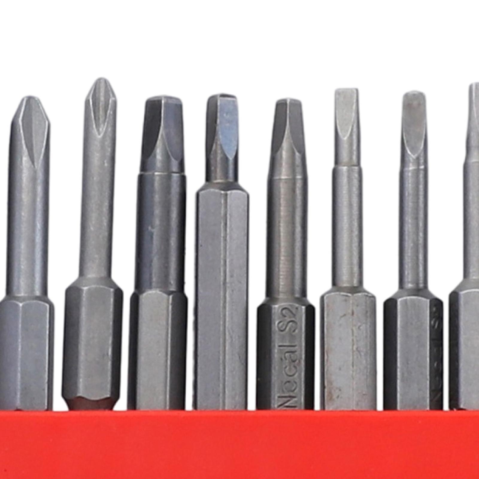 12x Magnetic Screwdriver Bit Set 1/4 inch Hex Shank for Computer Watch