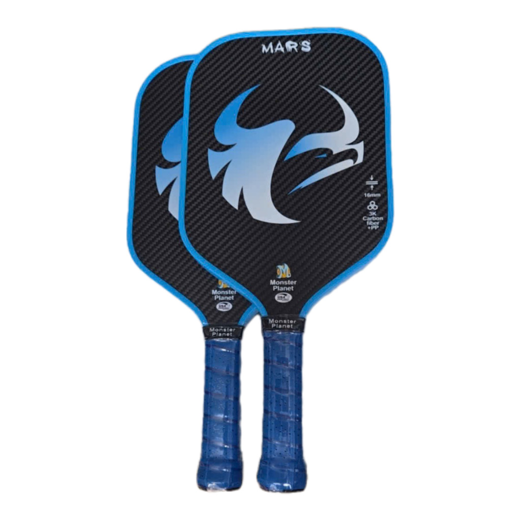 ￼Fee ship 1 Vợt Pickleball Mars Chuyên Nghiệp USAPA Approved. Raw Carbon 3k-  mặt vợt nhám, Carbon Đánh Bao Ngon