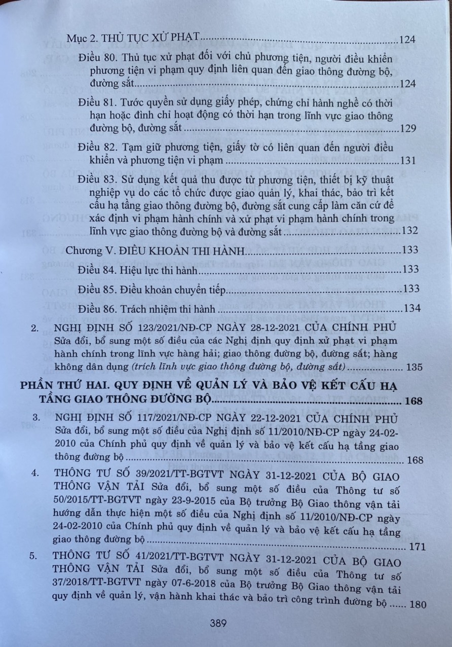 Quy định mới về xử phạt vi phạm hành chính trong lĩnh vực giao thông