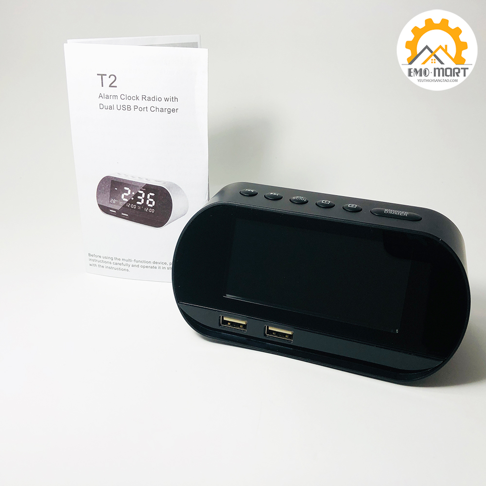 ĐỒNG HỒ ĐỂ BÀN THÔNG MINH -Kèm loa bluetooth âm thanh trầm-sắc nét, Hẹn giờ báo thức, làm việc.