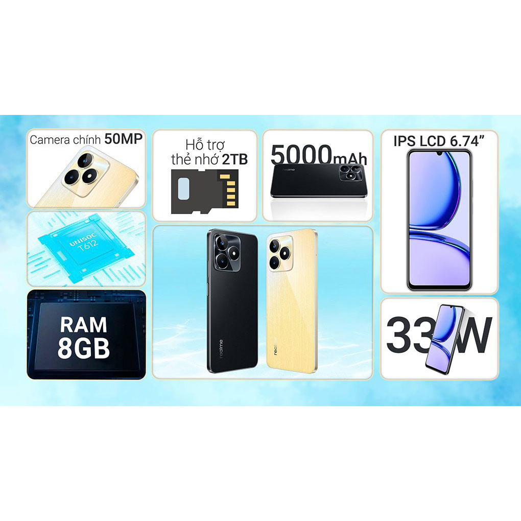 Điện thoại Realme C53 (8GB/256GB) - Hàng Chính Hãng