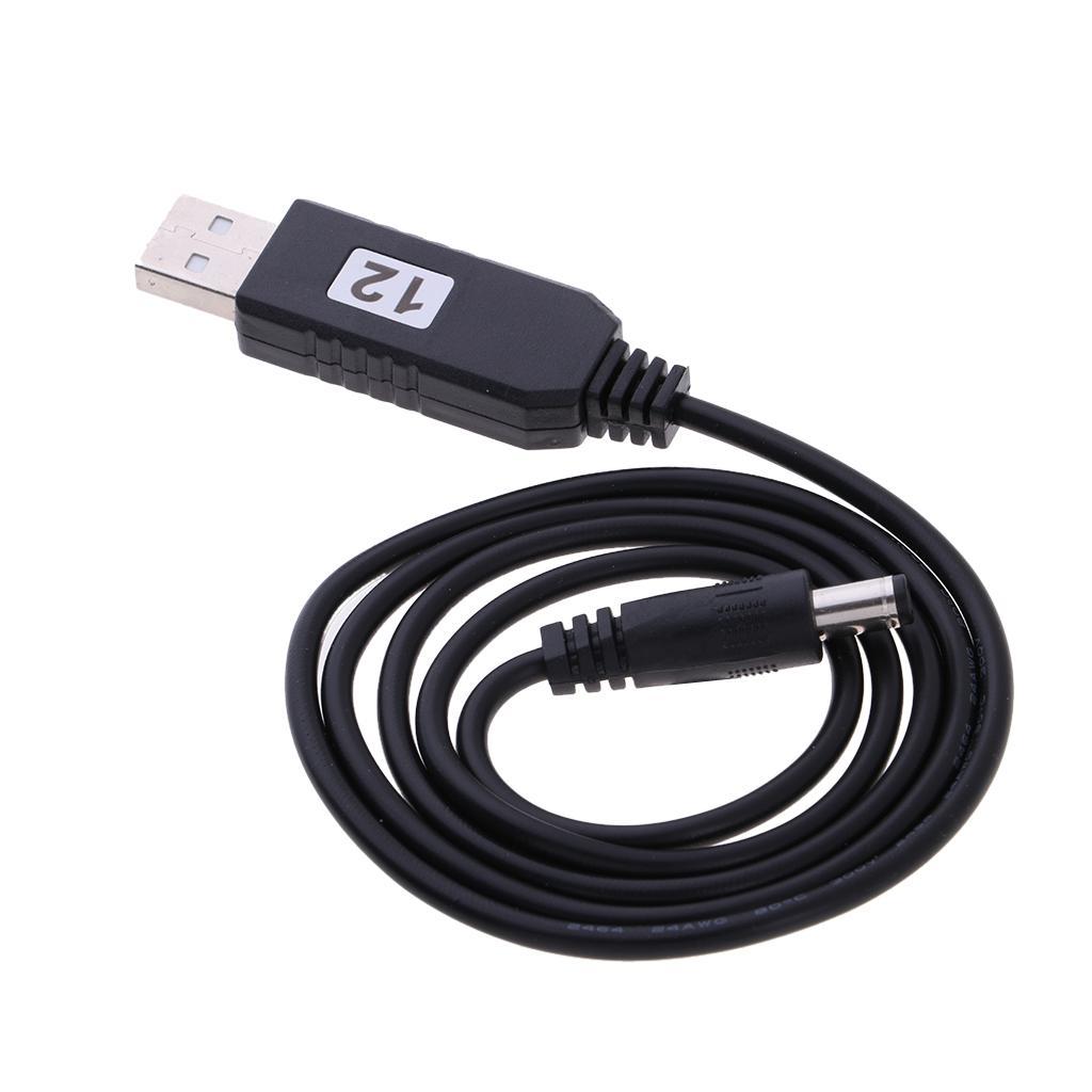 DC 5V to DC 9V 12V USB Voltage Step Up Converter Cable with DC Jack