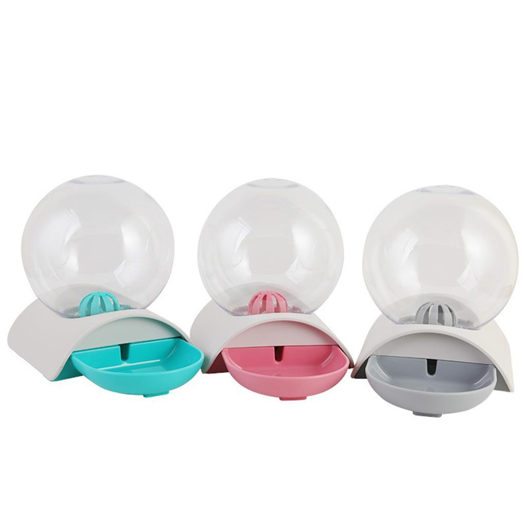 Automatic Pets Water Dispenser Cat Feeding Bowl Feeder Pink