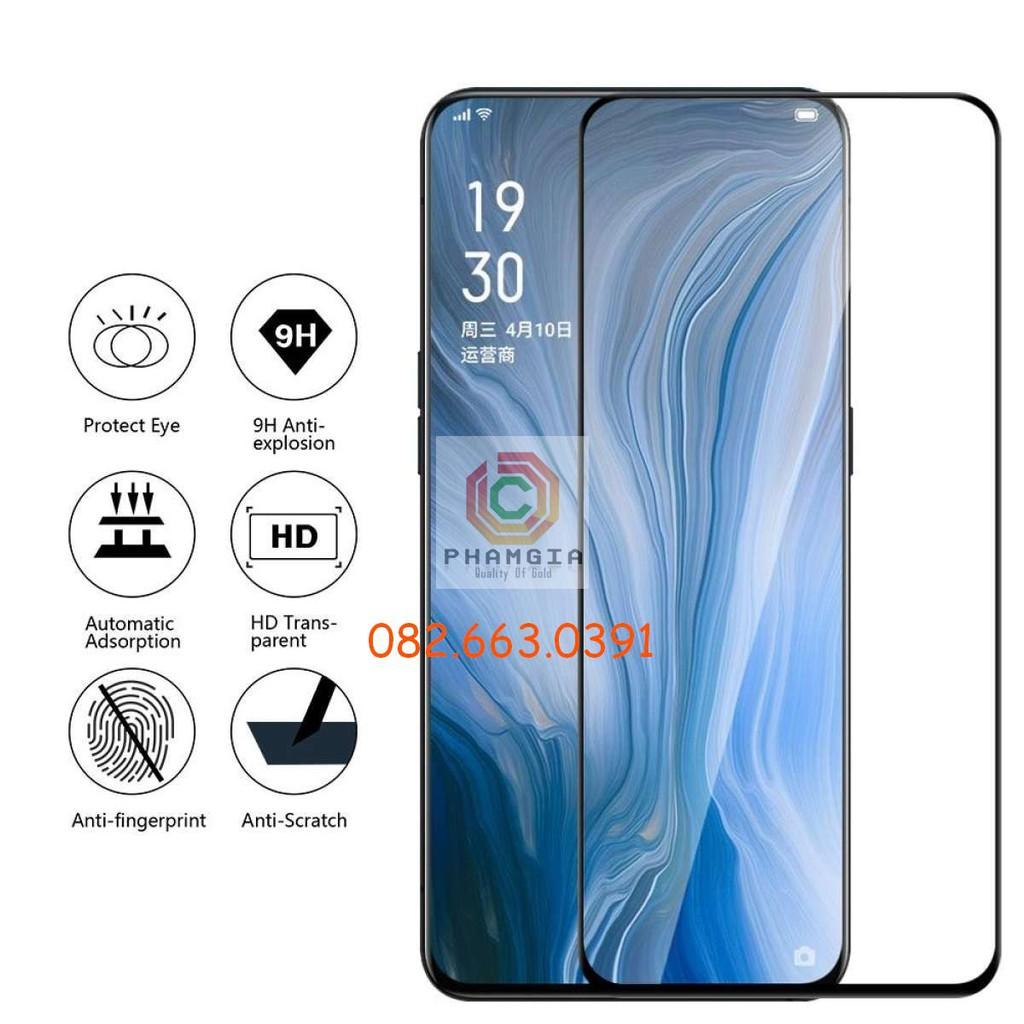 Kính cường lực dành cho Oppo Reno zoom 10x/Reno 6.6 full màn hình 9H bền chuẩn