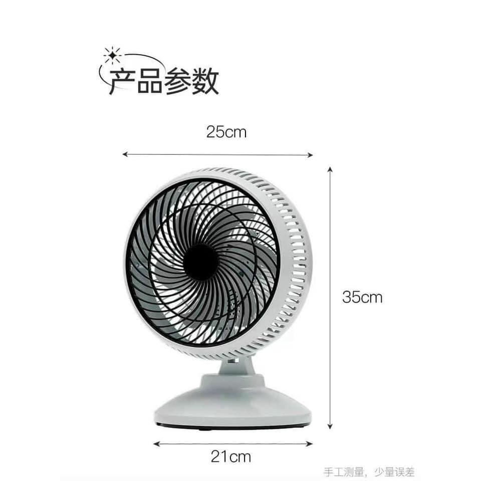 Quạt cắm điện để bàn, treo tường mini mẫu mới, Thiết kế nhỏ gọn, với 6 cánh quạt và nhiều tốc độ