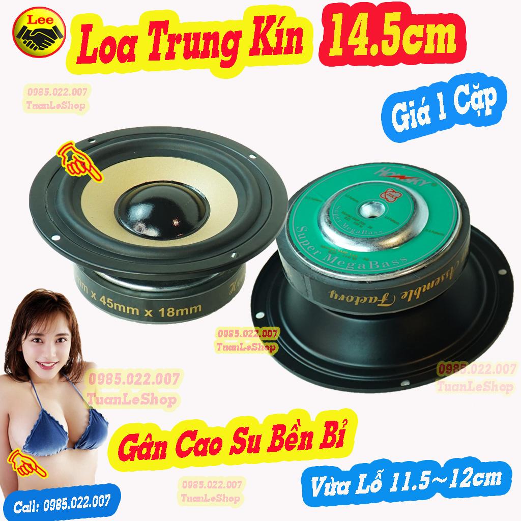 Loa Trung Kín 14cm Hồng Kỳ, Loa Mid 14cm- Hay Loa Trung 12 – Giá 02 Loa Mid 12 Màng Vàng