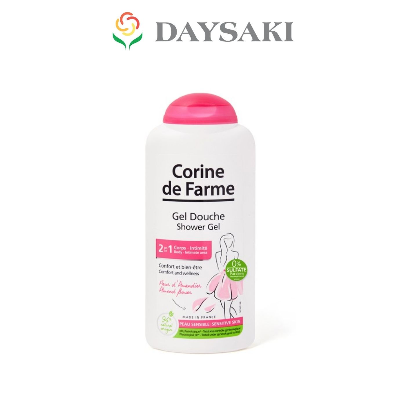 Corine De Farme Shower Gel Tắm Cho Cơ Thể Và Vùng Kín 2in1 250ml