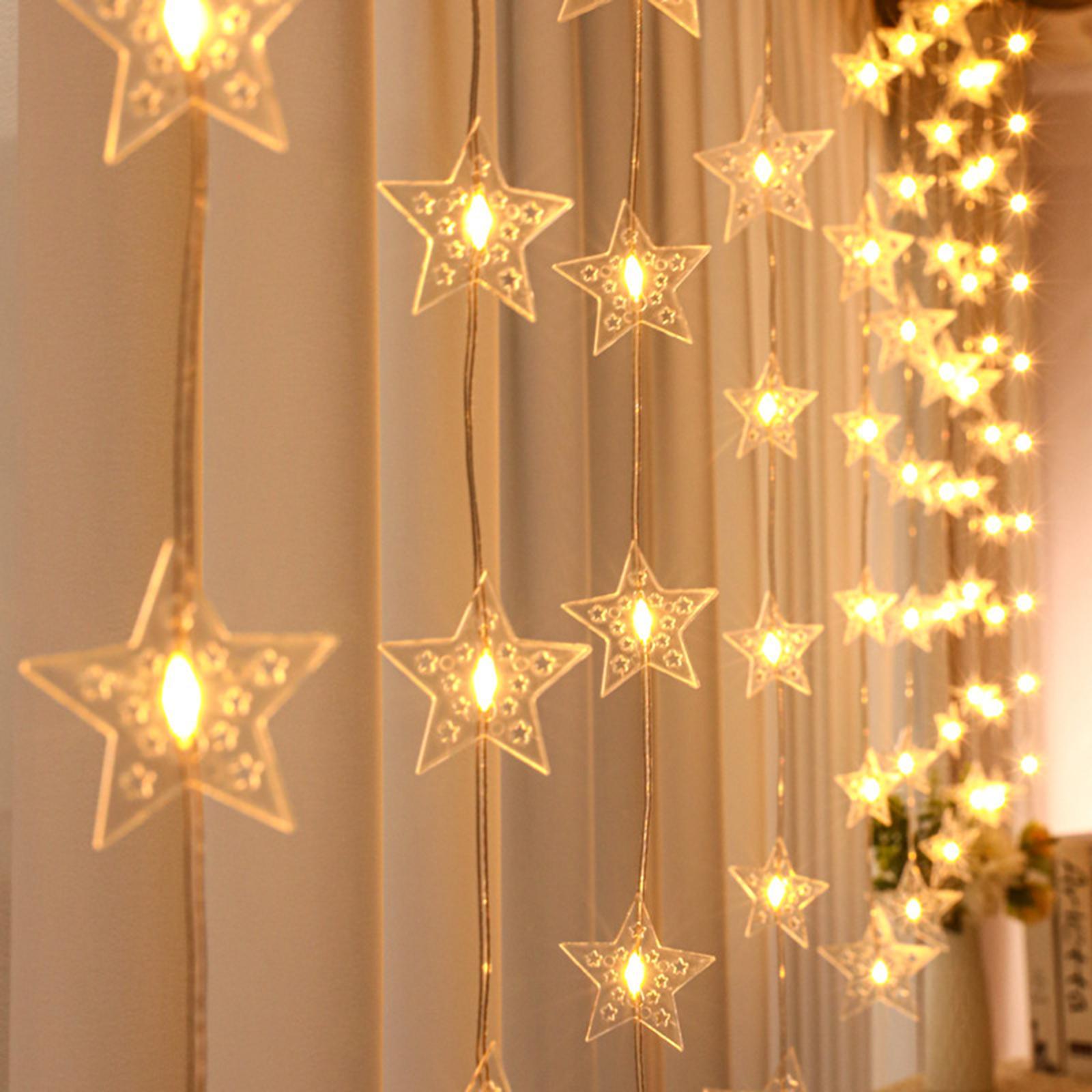 Star String Lights LED Fairy Lights Warm White Atmosphere Lights Waterproof