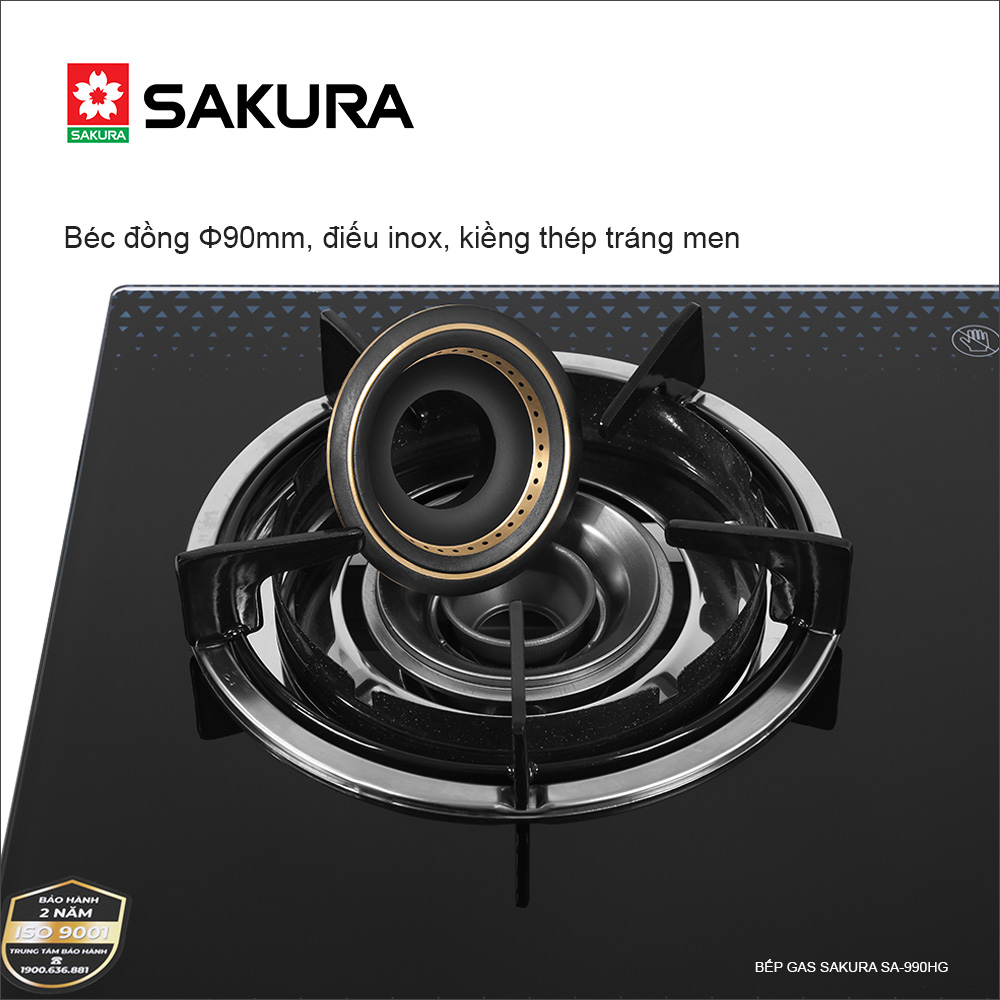 Bếp Gas Dương Mặt Kính SAKURA SA-990HG - Hàng Chính Hãng