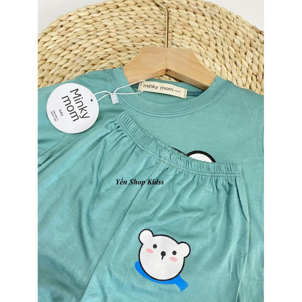 Bộ Dài Tay Minky Mom Chất Thun Lạnh Họa Tiết Cực Đẹp Cho Bé