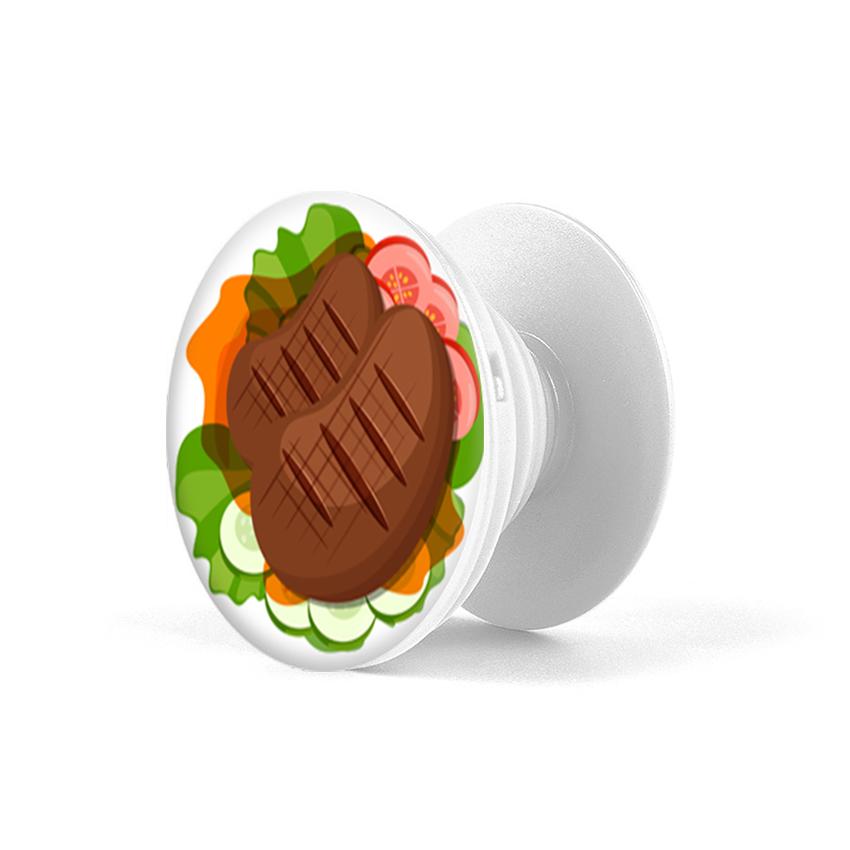 Gía đỡ điện thoại đa năng, tiện lợi - Popsocket - In hình BEAFSTEAK02 - Hàng Chính Hãng