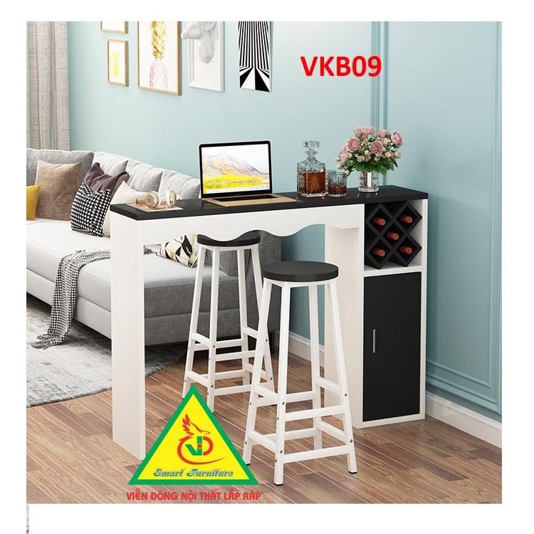 Quầy bar mini kết hợp tủ rượu VKB09 - Nội thất lắp ráp Viendong Adv