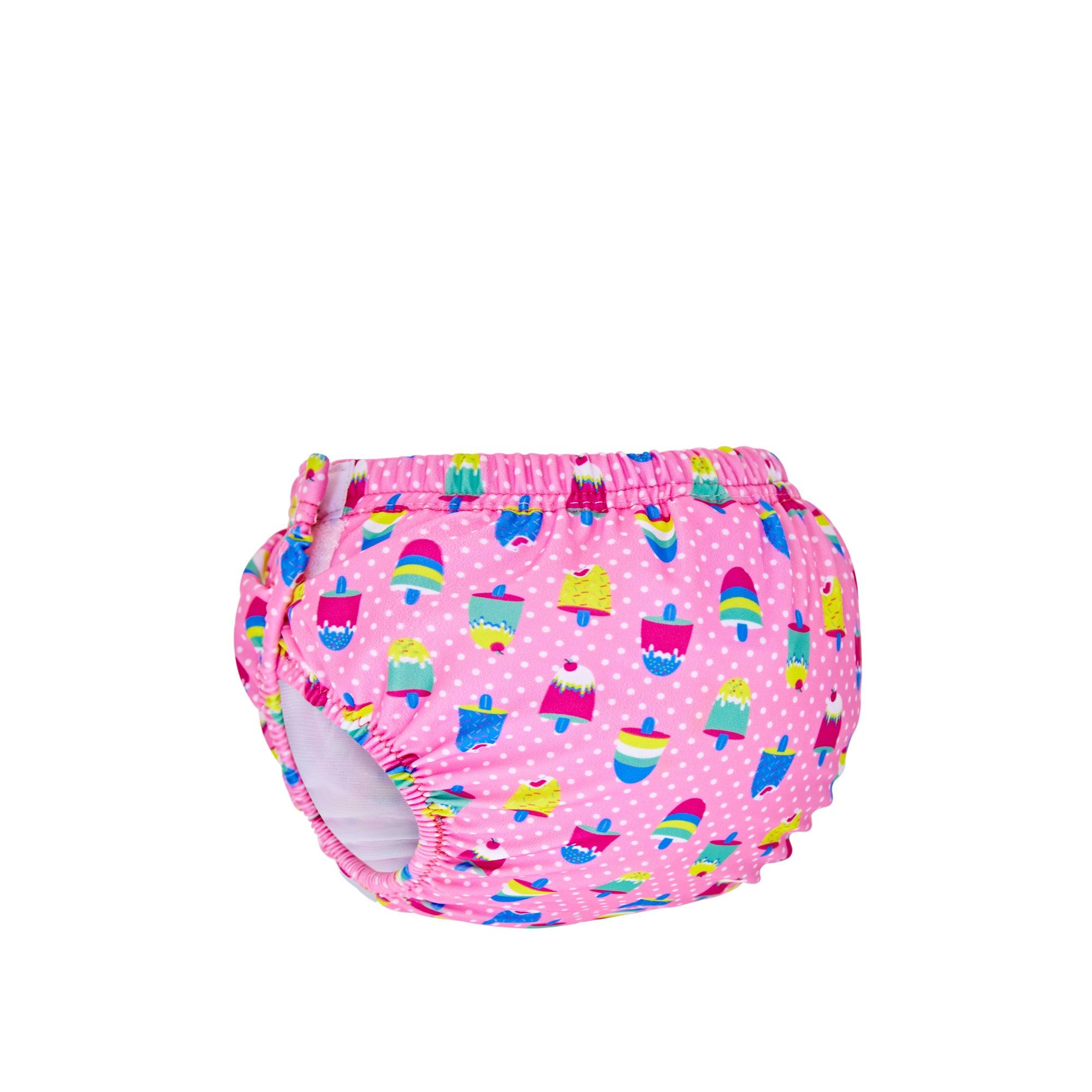 Quần bơi trẻ em Zoggs Ice Creams Adj Swim Nappy Pink Os - 465465