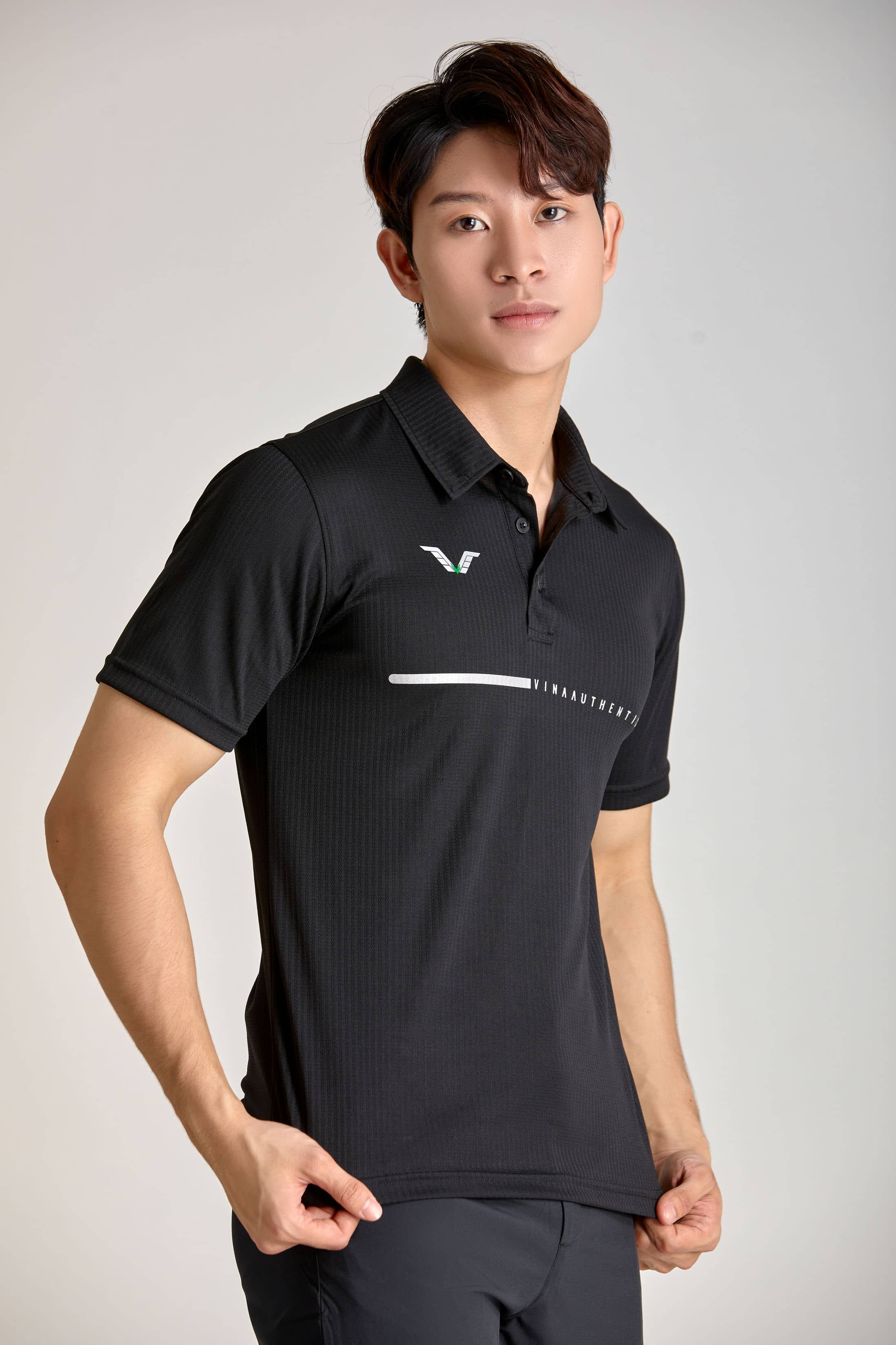 ÁO THỂ THAO NAM AVP34 VINA AUTHENTIC CAO CẤP, CO GIẢN, DỄ HOẠT ĐỘNG, THẤM HÚT MỒ HÔI, HỢP THỜI TRANG