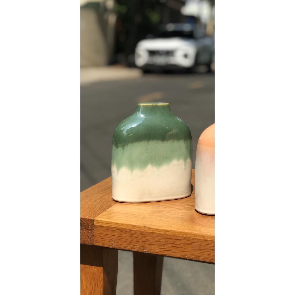 BÌNH HOA GỐM SỨ XUẤT KHẨU TRANG TRÍ DECOR BÌNH CẤM HOA XK22