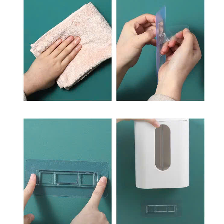 Hộp đựng ly giấy treo tường, hộp đựng ly nhựa, giá để cốc giấy có móc treo, giá đựng cốc nhựa