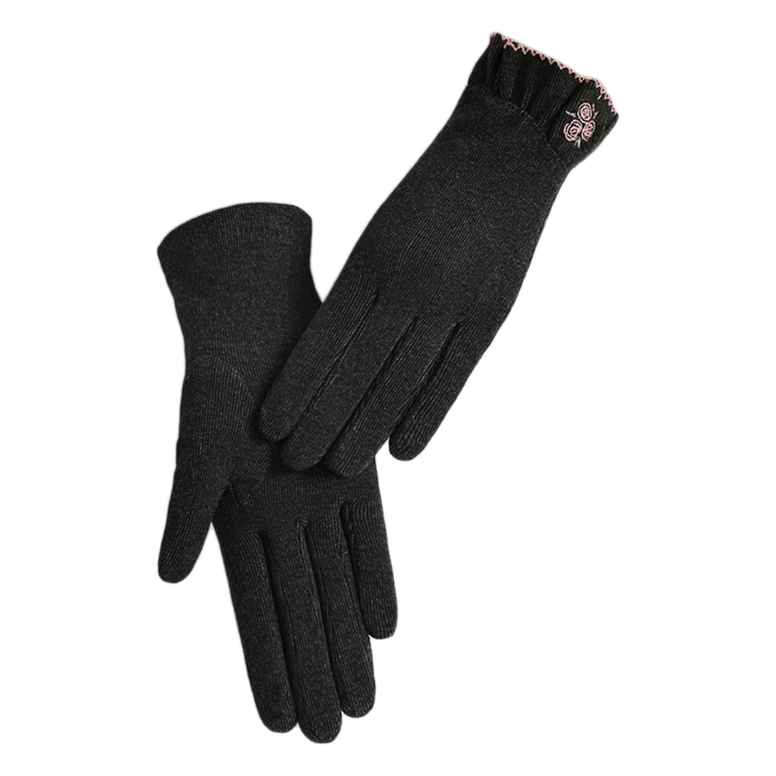 Women Winter Gloves Touchscreen Windproof Thermal Cold Weather Gloves for Running Cycling Hiking
