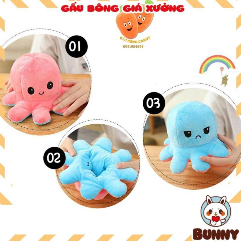 Gấu Bông Bạch Tuột Cảm Xúc 2 Mặt Hàng Cao Cấp 20cm