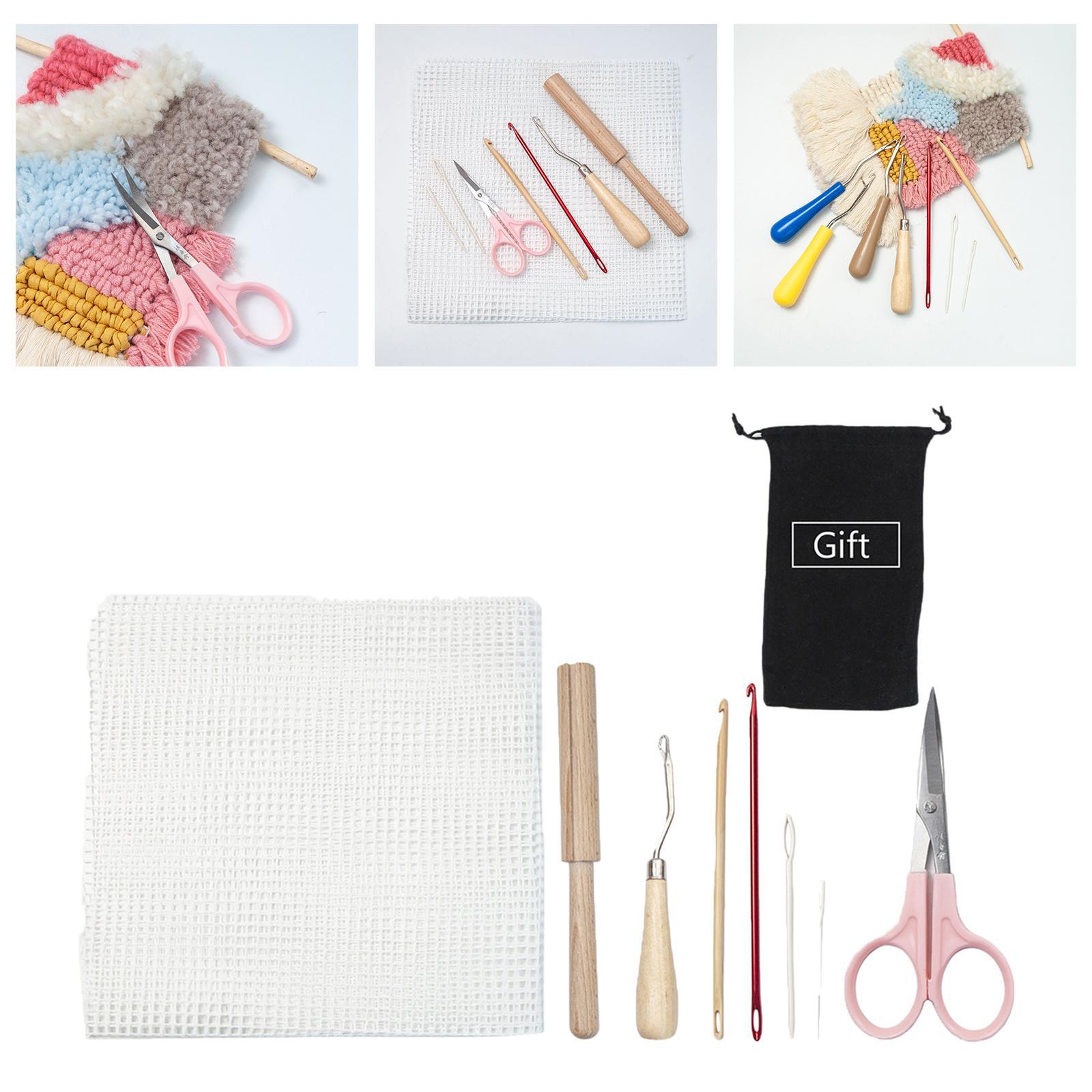 Latch Hook Rug Kit Decoration DIY Canvas Carpet Making Kit for Women