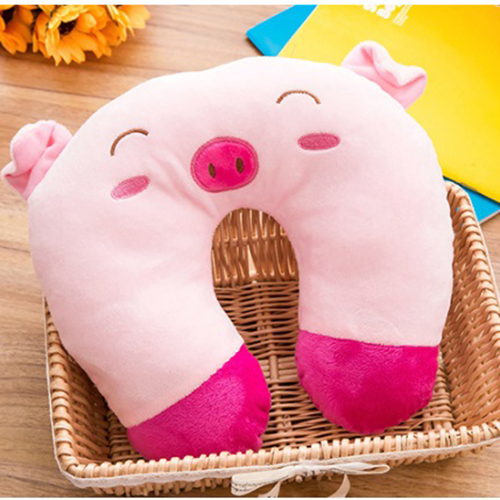 Gối chữ u quàng cổ hình heo hồng mắt híp