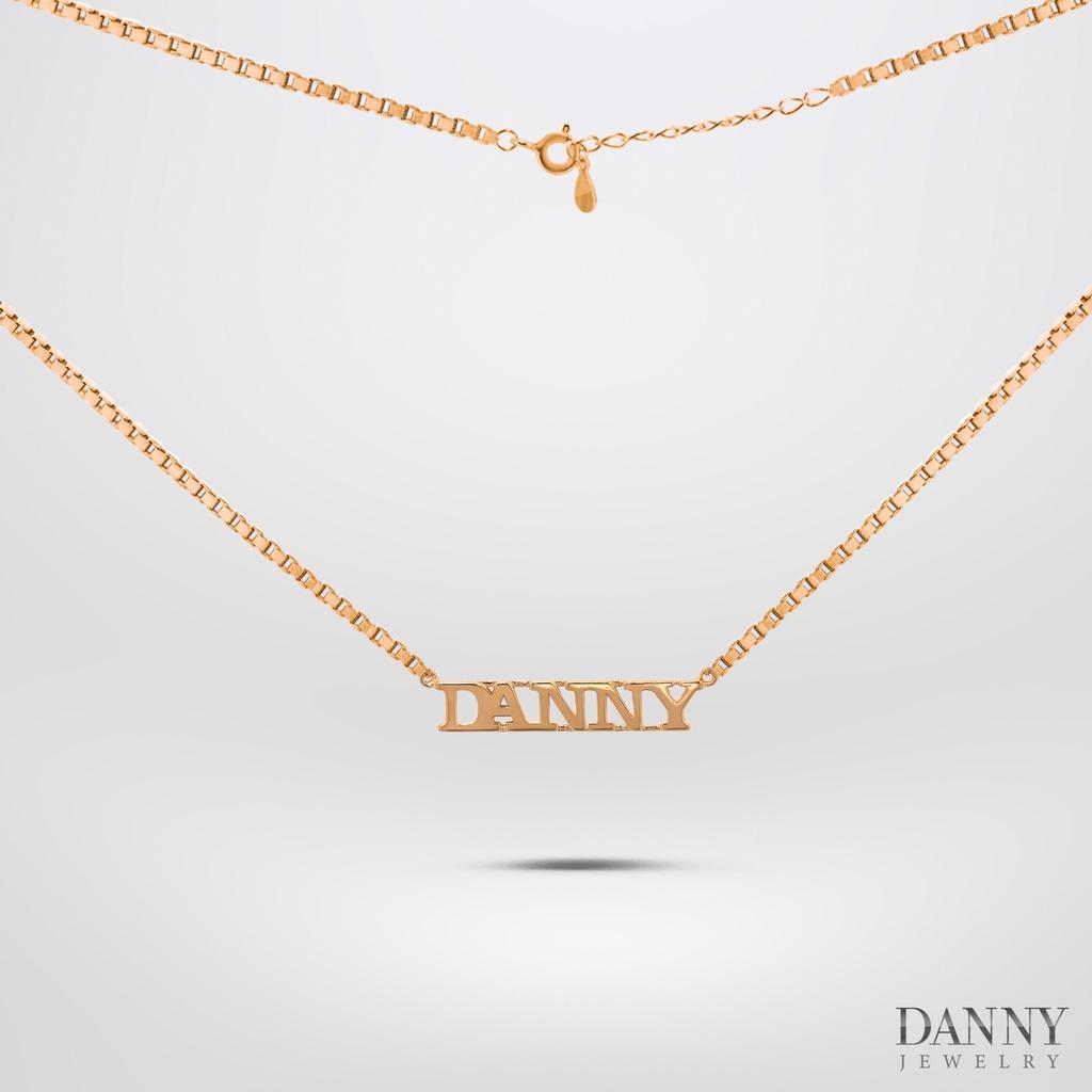 Dây Chuyền Có Mặt Danny Jewelry Bạc 925 Xi Vàng Hồng DM050