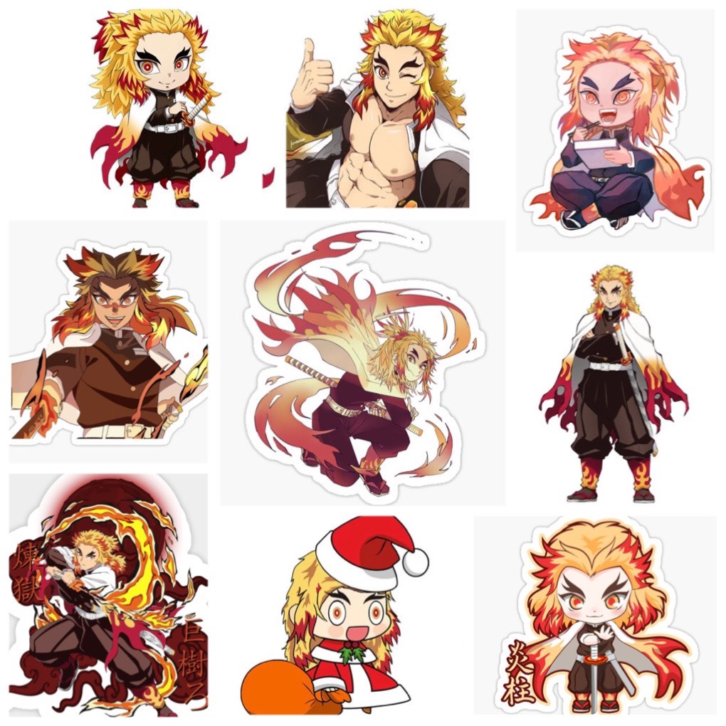 Set 60 Sticker Rengoku Kyoujurou-Kimetsu no Yaiba