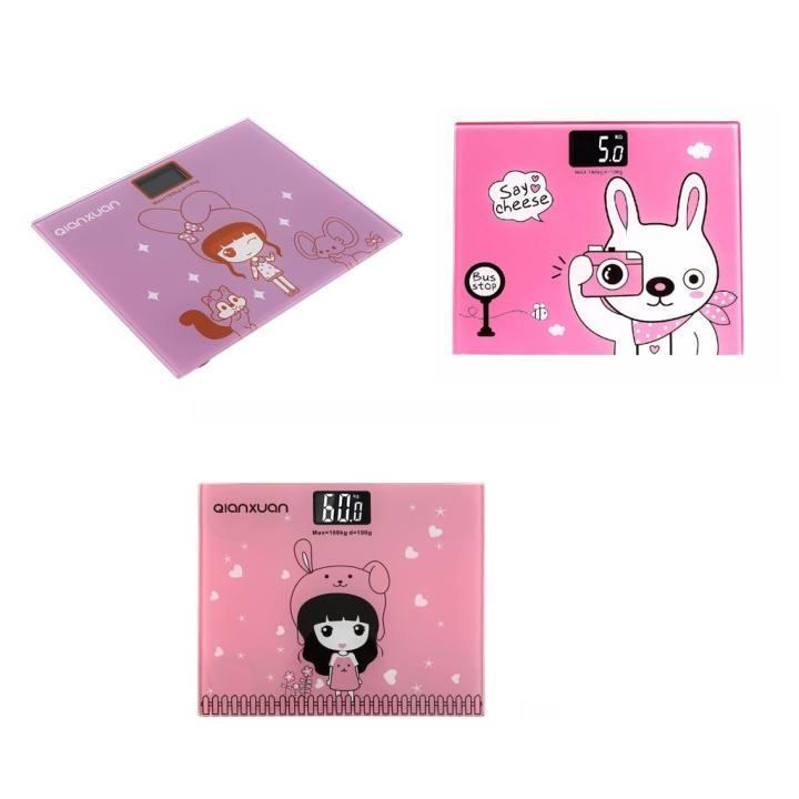 Cân Sức Khỏe Điện Tử 180Kg Vuông Nhiều Hình Thời Trang