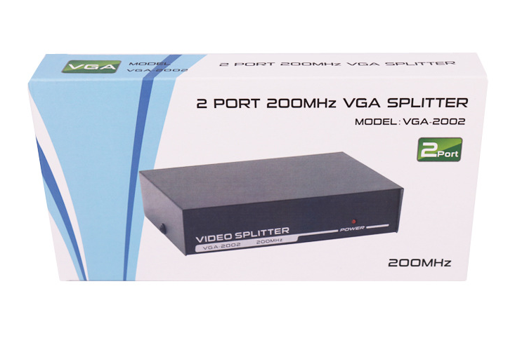 Bộ Chia VGA 1x2 Không Suy Hao Có Cấp Nguồn