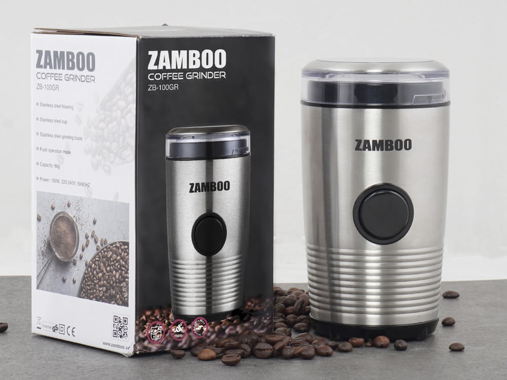 Máy Xay Cà Phê Mini Zamboo ZB-100GR - Hàng Chính Hãng