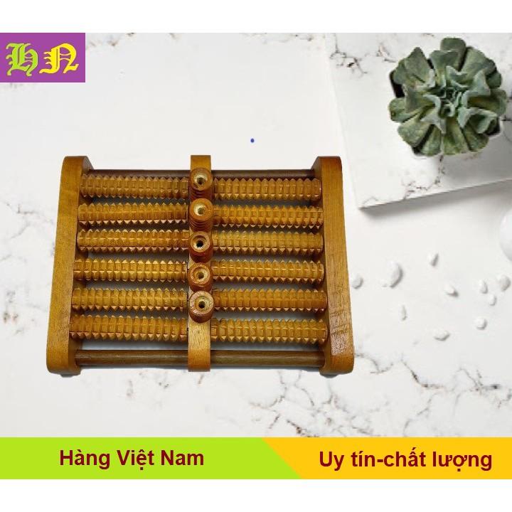 Bàn lăn gỗ Massage chân 6 hàng kích thước cở đại