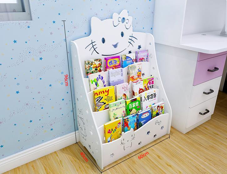 (Khắc tên free) Kệ sách Kitty (size nhỡ)