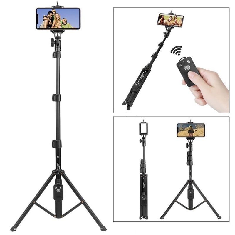 Tripod/ Gậy chụp ảnh Yunteng 1388/1388L gắn được điên thoại, máy ảnh kèm remote từ xa - Hàng chính hãng