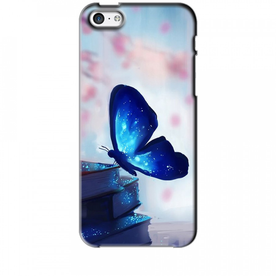 Ốp lưng dành cho điện thoại IPHONE 5C Cánh Bướm Xanh Mẫu 2