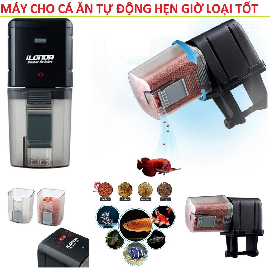 Máy cho cá ăn tự động có hẹn giờ , đèn chiếu bể cá loại tốt
