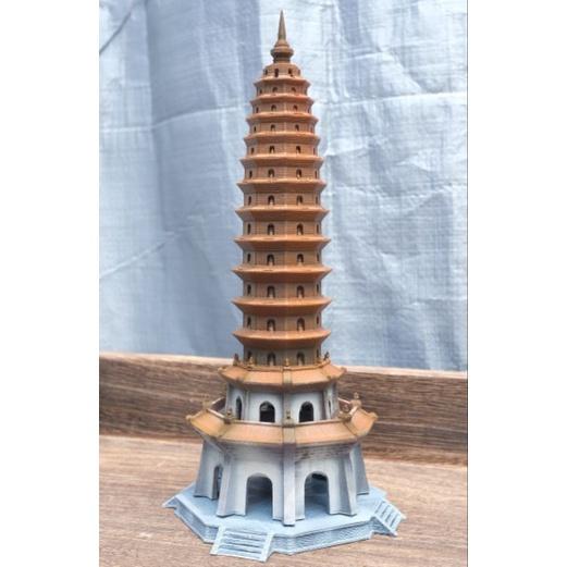 Mô hình kiến trúc Việt: Bảo tháp chùa Phật tích - VDS0220 - sưu tầm,decor,tiểu cảnh,bán cạn,terrarium,non bộ,bonsai