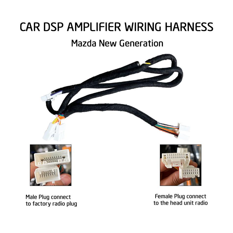 cáp chân màn hình cắm DSP Mazda kết nối đầu nguyên bản cho xe ô tô Mazda 3, Mazda 6, Mazda CX5 HÀNG CHUẨN
