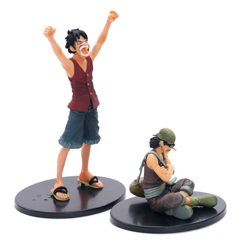 Bộ mô hình Luffy &amp; Usopp bản đẹp PVC 25cm