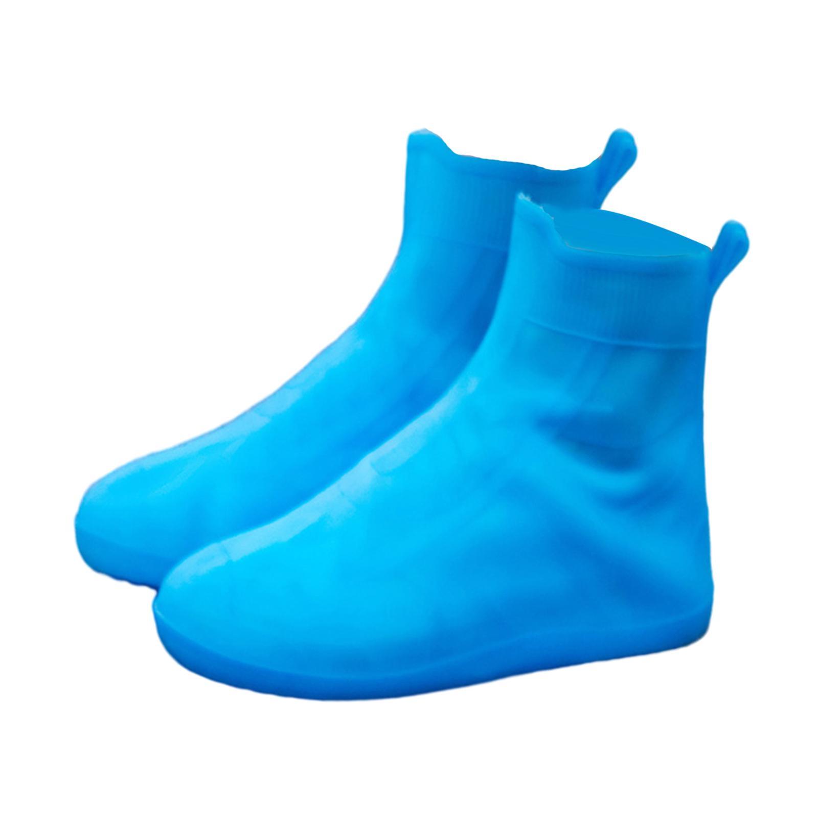 Rain Boots Durable Foldable 1 Pair Rain Shoe Covers for Sports Hiking Garden