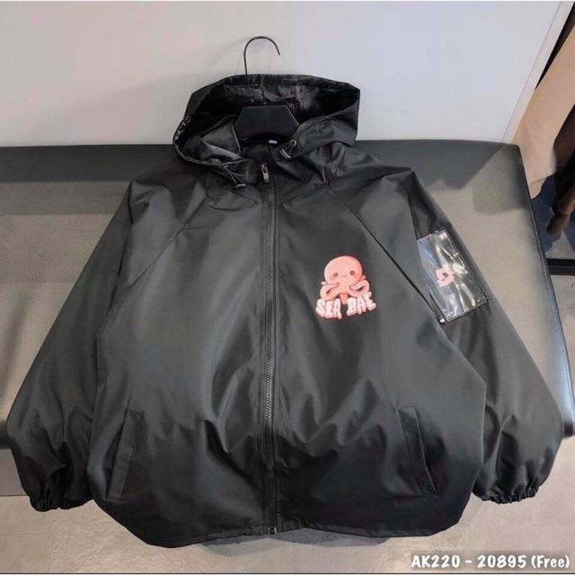 Áo Khoác Gió Nam Nữ Dù 2 Lớp Cao Cấp Chất Siêu Đẹp Bomber Jackets Gió Nam Nữ BẠCH TUỘT SEA BAE