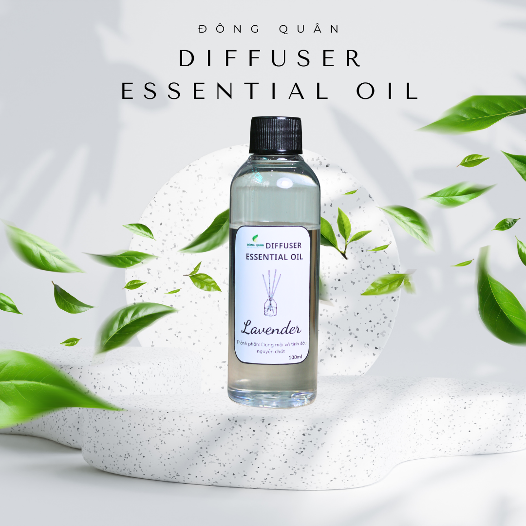Chai Refill tinh dầu tán hương LAVENDER (Oải Hương)  100ml, thơm phòng, tỏa hương, tíết kiệm.