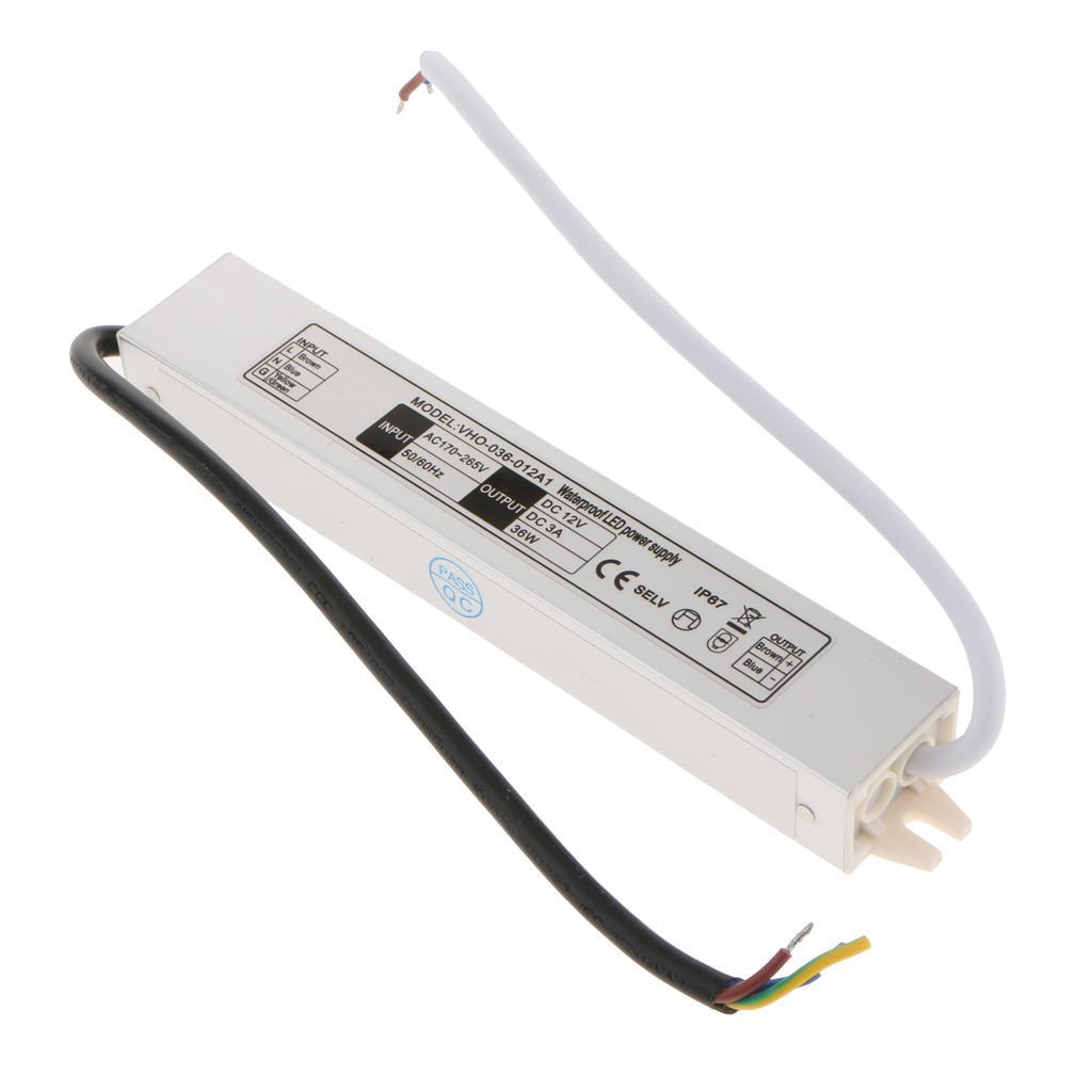 35W DC12V Light Drive Constant Pressure Switch DRIVER Power Supply Outdoor LED Transformer, IP67 Waterproof LED Power Supply, for LED Light