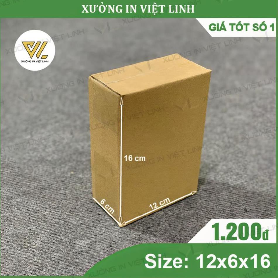 COMBO 100 Hộp Carton 16x12x6cm - Hộp Carton Đóng Hàng