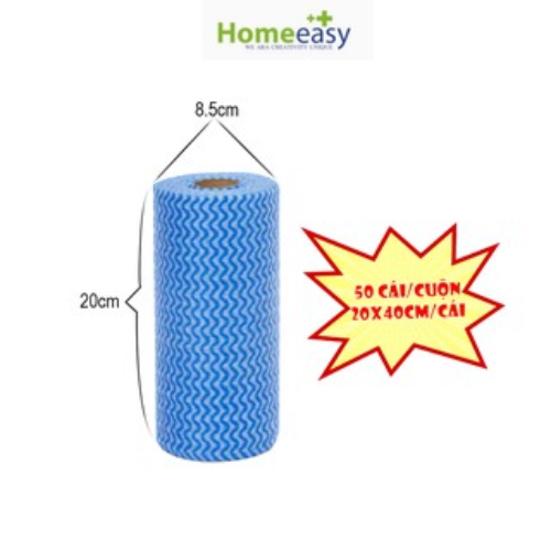 3 Cuộn Khăn Lau Đa Năng Homeeasy HN1010 – Xanh Dương