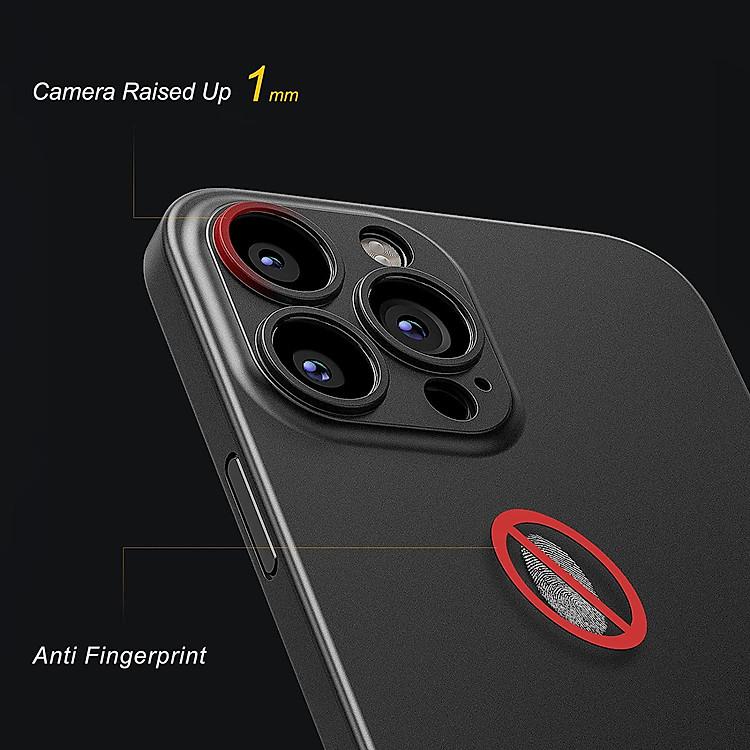 Ốp lưng nhám siêu mỏng 0.3mm cho iPhone 15, 15 Plus, 15 Pro, 15 Pro Max hiệu Memumi, mặt lưng chống trượt, chống bám bẩn - Hàng chính hãng