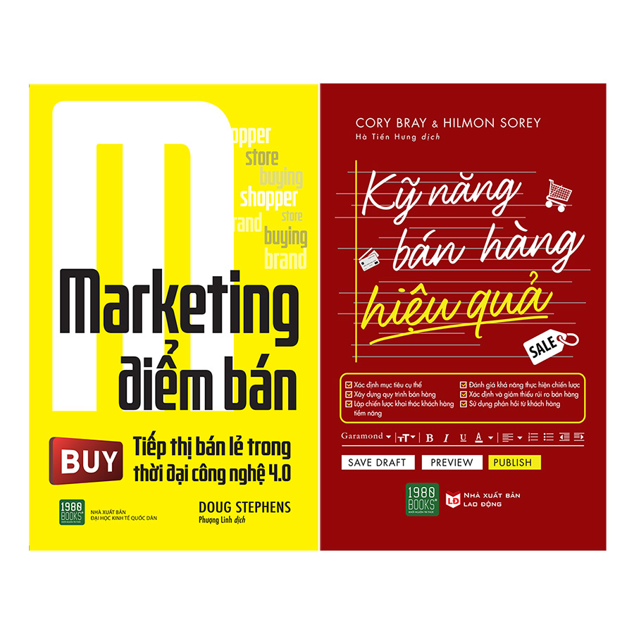 Combo Kỹ Năng Bán Hàng Hiệu Quả + Marketing Điểm Bán ( 2 Cuốn )