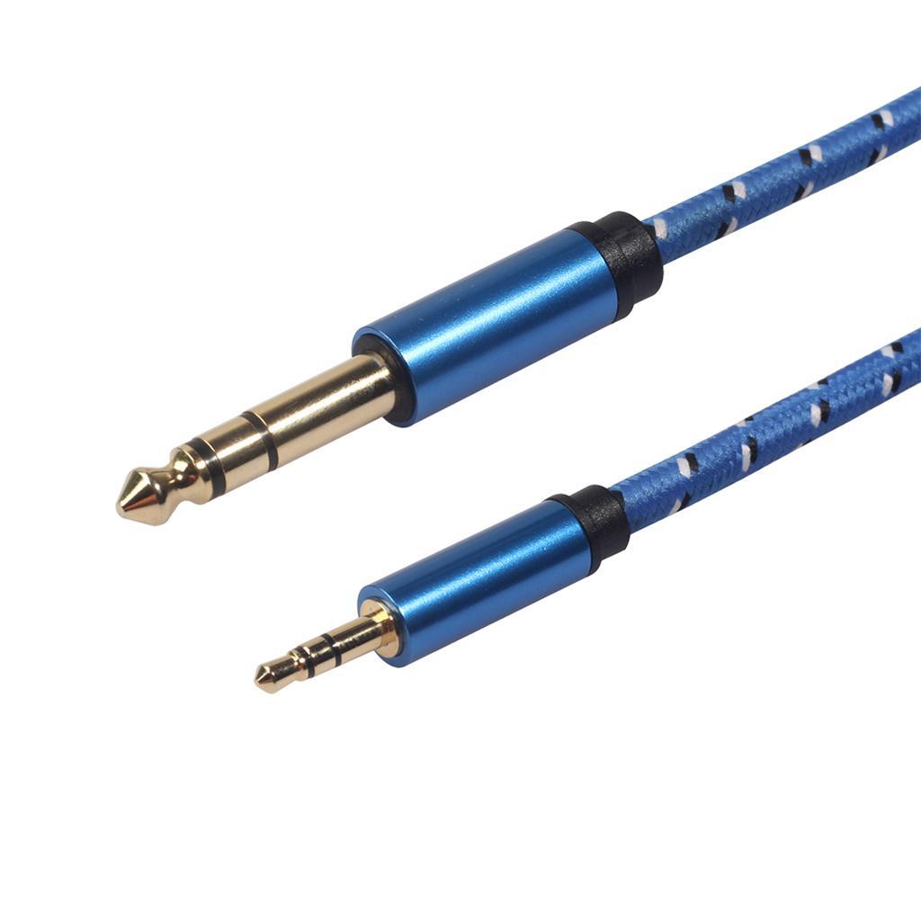 2-3pack 6.35mm 1/4" Male to 3.5mm 1/8" Male Stereo Audio Cable for iPod