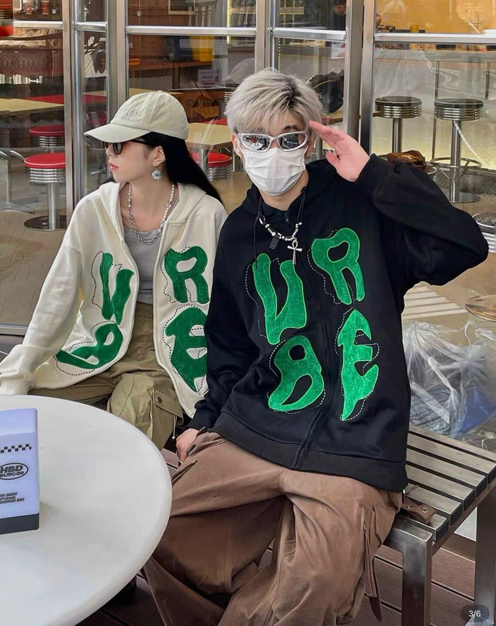 Áo Khoác Nỉ Hoodies, Áo Khoác Nam Nữ In URBE Chữ Lớn Cực Đẹp From Rộng Mẫu Mới Siêu Xịn, áo khoác nỉ cặp đôi in chữ UBRE tay phồng zip basic unisex phong cách ulzzang đi phố