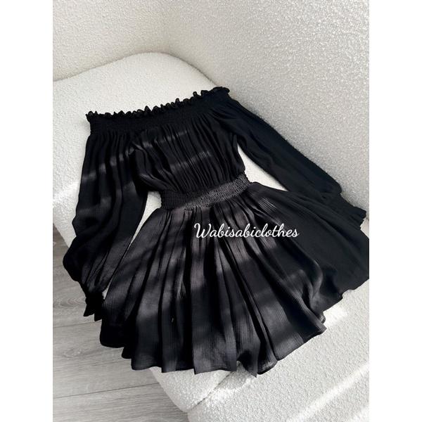 Jump xếp ly trễ vai Wabisabi N1204