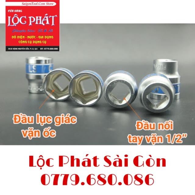 Đầu Nối Tuýp ngắn 1/2 lẻ đủ số - Đầu Khẩu 1/2 Lục Giác Đủ số - inbox để cần tư vấn, có thể mua trực tiếp